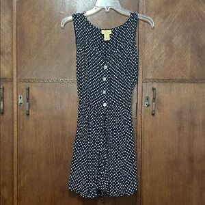 Limited America Chic sleeveless Black and White Polka Dot Mini Romper size L